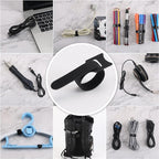Nettbe Reusable Cable Ties, 210 PCS 8 Inches Adjustable Cord Straps Wire Organizer Cord Wrap and Hook Loop Cable Management
