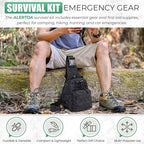 Survival Kit - All-in-One Survival Gear and Supplies for Camping, Hiking, Hunting, and Car Emergencies - Essential Tools, Great Gift for Men, Fathers, Boyfriends, Boys, Dads and Scouts