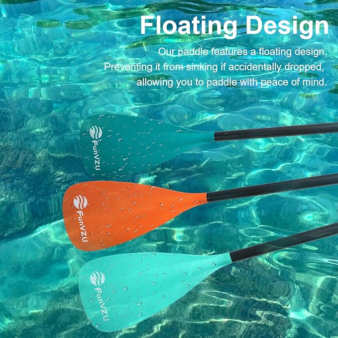 SUP Paddle, Stand Up Paddle Board Paddle Lightweight Adjustable 4-Piece Aluminium Kayak Paddles, Unique Lock Design Floating Alloy Shaft Paddle for Paddle Board