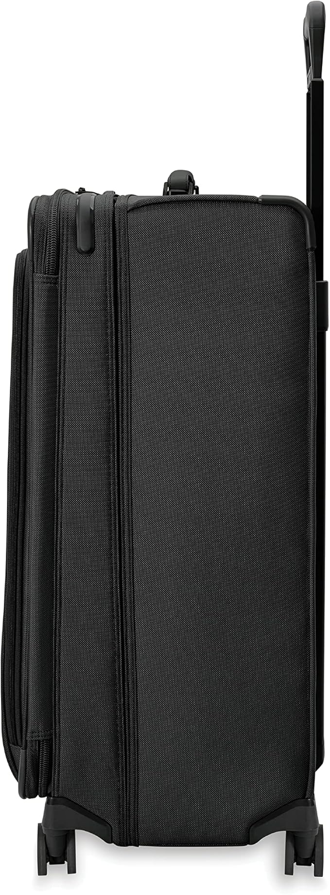 Briggs & Riley 31" Extra Large Expandable Spinner - Checked Luggage for Travel, Suitcases with Wheels, Softside Rolling Bag for Men & Women, Self-Repairing Zipper - Baseline Collection, Black
