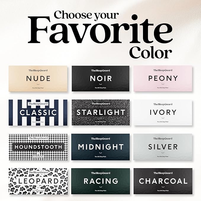 Pure Silk Sleep Mask [100% 6A Mulberry Silk, 22 Momme] Light Blocking Travel Essentials. Eye Masks for Sleeping. Black Oeko-Tex Blindfold. Eye Covers for Men & Women