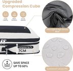 8 Set/6 Set/4 Set Compression Packing Cubes for Travel, Lightweight Vacation Travel Essentials, Travel Accessories for Suitcase Organizer Bags Set, Durable Luggage Organizer