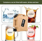 3.2 Gallon/5 Gallon Water Containers with Spigot, BPA Free Water Jug, Military Green Water Tank, Multifunction Water Storage Containers for Camping Outdoor Hiking,Emergency Stroage