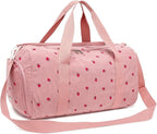 BLUBOON Duffle Bag Girls Kids Cute Gym Bag with Shoes Compartment & Wet Separation Waterproof Sports Overnight Travel Bag