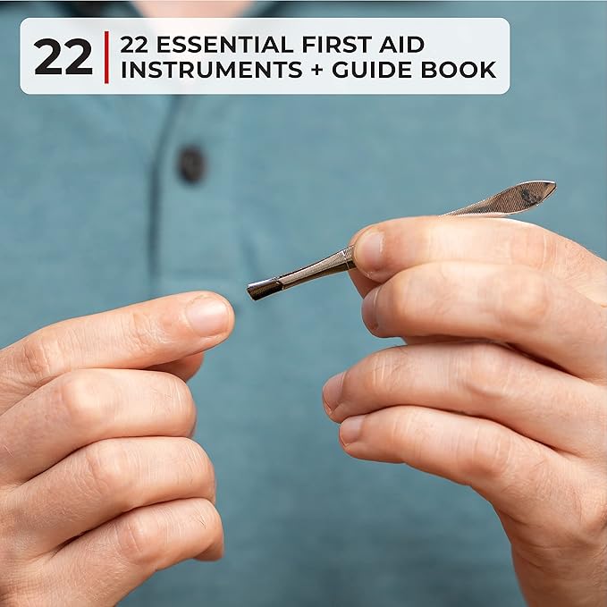 Thrive Mini Travel Emergency Kit - 66 Piece Set, Waterproof Rip-Stop Nylon Pouch for Theme Park Essentials & Travel Safety Products