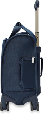 Briggs & Riley Cabin Spinner - Carry On Luggage for Travel, Suitcases with Wheels, Softside Rolling Bag for Men & Women, Fits Under Plane Seat, Interlocking Handle - Baseline Collection, Navy