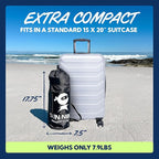 SUN NINJA Beach Tent Sun Shelter UPF50+ - Easy Pop Up Beach Canopy - Outdoor Shade for Camping Trips, Fishing, Backyard Fun Picnics - Sand Shovel, Ground Pegs & Stability Poles