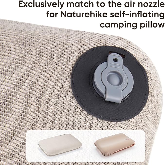 Naturehike Camping Pillow Protectors Cover Case, 20×14in, Soft Touch, Skin-Friendly, Removable, Machine Washable, Fade Resistant, Durable (Beige)