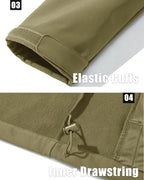 MAGCOMSEN Men's Fleece Lined Softshell Jacket Waterproof Windbreaker Rain Jacket for Tactical Hiking