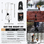 Hikenture Hiking Gaiters with Upgraded Zipper, Gaiters for Hiking Waterproof, Lightweight Leg Shoe Gaiters for Men Women