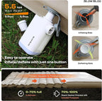 Self-Inflating Sleeping Pad with Portable Electric Air Pump, 4in Thick Memory Foam Camping Mattress for Tent Cot & Car Travel, Fast Inflate & Deflate Camping Pad