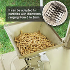 Outdoor Camping Stove Accessory Pellet Bin with Burner for Tent Stove(Silver)