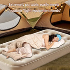 Twin Size Air Mattress – Single Inflatable Bed with Fiber-Tech Support, 10" Height, 300 lbs Capacity, Portable Blow Up Mattress for Camping, Guests & Travel