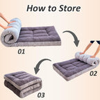 Thick Camping Sleeping Pad - Lamb Fluff Camping Cot Pads for Adult, Soft Sleeping Mat, Non-Slip Camping Mattress Pad for Car Tent