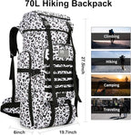 Hiking Backpack for Men 70L/100L Camping Backpack Military Rucksack Molle 3 Days Assault Pack for Climbing