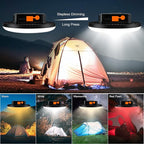 16500mAh 3000LM 4Color Flashlight Portable LED Camping Lantern Rechargeable Light 60W with Magnet, IP65 Waterproof Tent Light Power Failure Emergency Survival Kits (60W Pro)