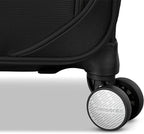 Samsonite Carry-On Soft-Sided Expandable 21-Inch Element Suitcase: Airline Approved for Most Major Airlines, Durable, 360° Spinner Wheels, Adjustable Handle, 2 Front & Side Pocket- Black