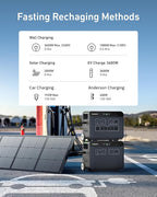 GROWATT HELIOS 3600 Portable Power Station and BP3600 Expansion Battery,7372Wh LiFePO4 Batteries 120V/240V 3600W AC Outpu Solar Generator for Home Backup, RVs, Power Outages, and Outdoor Camping