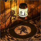 Bigfoot Solar Lanterns Outdoor Waterproof Hanging Solar Lights Big Foot Sasquatch Gifts for Men Women Metal Decorative LED Lanterns for Yard, Patio, Lawn, Tabletop, Pathway, Landscape, Garden Decor