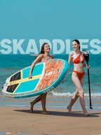 11' Inflatable Stand Up Paddle Board – Extra Wide SUP for Adults & Kids of All Skill Levels, Stable Paddleboard with Pump, Fins, Backpack, Accessories & Waterproof Phone Pouch