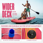 Paddle Boards for Adults, 10'6"/11"/11'6" Inflatable Paddle Board, Super Non Slip Eva, Stand Up Paddle Board with Removable Fins, Adjustable Paddle, Pump, Shoulder Strap, Leash, Standing Boat