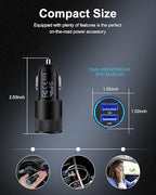 AILKIN [5pcs] Car Charger Adapter, USB Multi Port Cigarette Lighter Fast Charging Power Block Plug for iPhone 17 16 15 14 13 Pro Max, Samsung Galaxy S25 S24 Ultra S8, 3.4A Dual Cargador Carro for Car