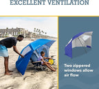 Sport-Brella Super-Brella SPF 50+ Sun and Rain Canopy Umbrella for Camping