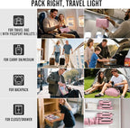 Veken 8 Set Packing Cubes for Travel Essentials, Suitcase Organizer Bags in 4 Sizes, Carry-On Luggage Accessories with Large Laundry & Hanging Toiletry Bag, Must-Have for Airplane, Road Trip & Camping