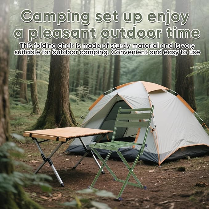 Heavy-Duty Camping with backrest Folding Stool, Outdoor Portable backrest Chair, 440lbs Heavy-Duty Portable Folding Stool, Camping, Hiking, Outdoor Fishing, picnicking, BBQ