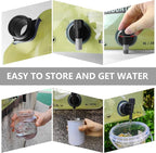 Collapsible 8L Water Storage Bag, BPA-Free Portable Folding Water Jug with Adjustable Faucet, Leakproof Emergency Water Bag for Camping, Hiking, Riding, Outdoor Sport (GREEN, 2)