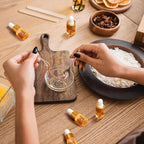 100 Pcs Mini Glass Oil Dropper Bottle Bulk, Clear Essential Small Empty Bottles Sample Containers Perfume Liquid Vials with Cap for Traveling (2 ml,Gold)