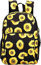 KEOFID Classic Travel backpack for Men and Women, Anti Theft Laptop Backpack with USB Charging Port for Work, Large Bag for College, Water Resistent(Sunflower)