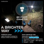 Devos Outdoor LightRanger 1200 - High-Performance LED Tripod Lantern with Adjustable Height, 9 Feet Tall with 1200 Lumens Brightness, and Long Battery Life.