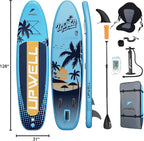 UPWELL 10'6"/11'/11'6" Inflatable Paddle Board, Stand Up Paddlboard for Youth & Adults, Stable Design, Premium SUP Accessories, Backpack, Leash, Hand Pump, Fins