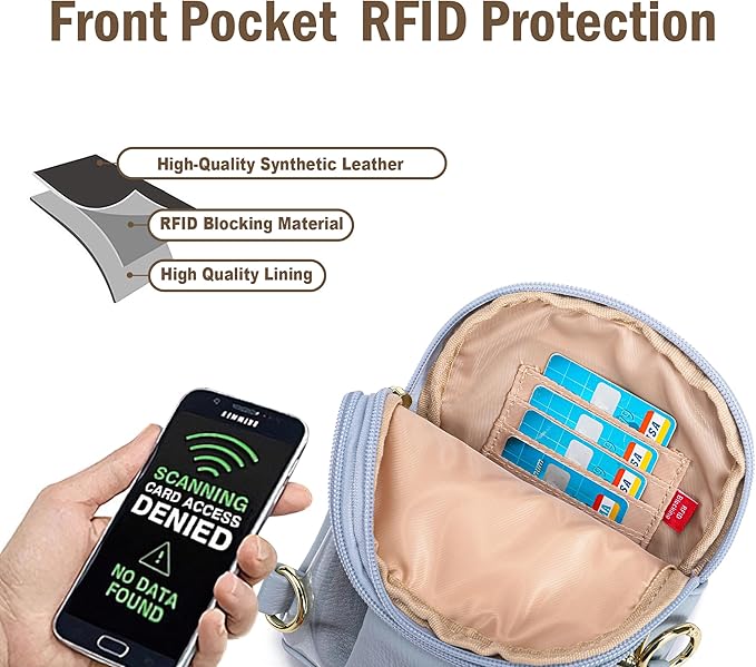 INICAT Sling Bag for Women Touchscreen Small Crossbody Cell Phone Purse Fanny Pack