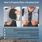 Running Vest with 350 ML TPU Soft Flask, Small Running Water Vest -Adjustable Chest Straps, Lightweight Hydration Vest Pack for Trail Marathon Hiking Cycling for Women Men Mini