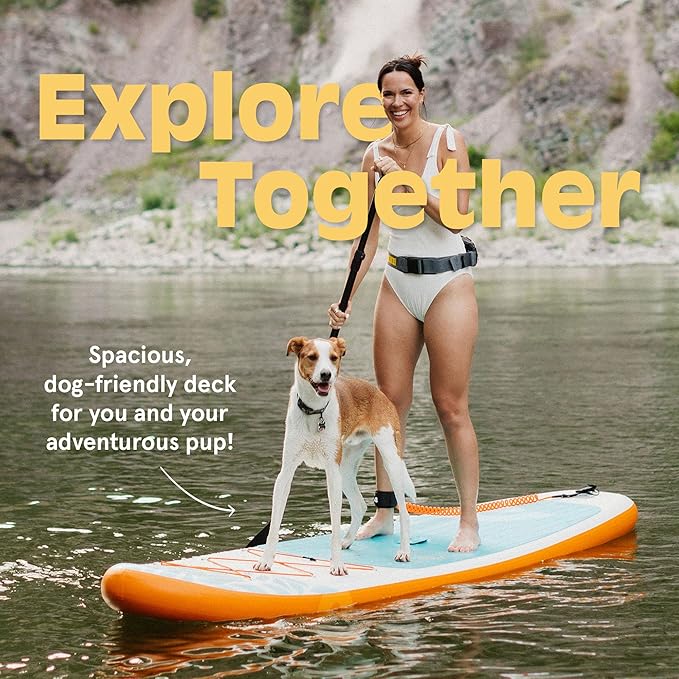 Retrospec Weekender Inflatable Stand Up Paddle Board Includes Paddle, Pump, and Accessories 10’6” Lightweight iSUP, Puncture Resistant Inflatable Paddle Board for Adults