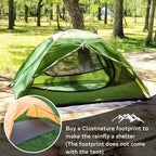 Clostnature Polaris Lightweight Backpacking Tent - 1/1.5/2/3/4/6 Person Ultralight Waterproof Camping Tent, 3 Season Large Size Easy Setup Tent for Family, Outdoor, Hiking and Mountaineering