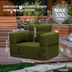 Inflatable Couch Premium Oxford Cloth Inflatable Sofa with Built-in Pump Rechargeable Portable Blow Up Couch for Camping Outdoor Travel Home Guests Backyard Patio
