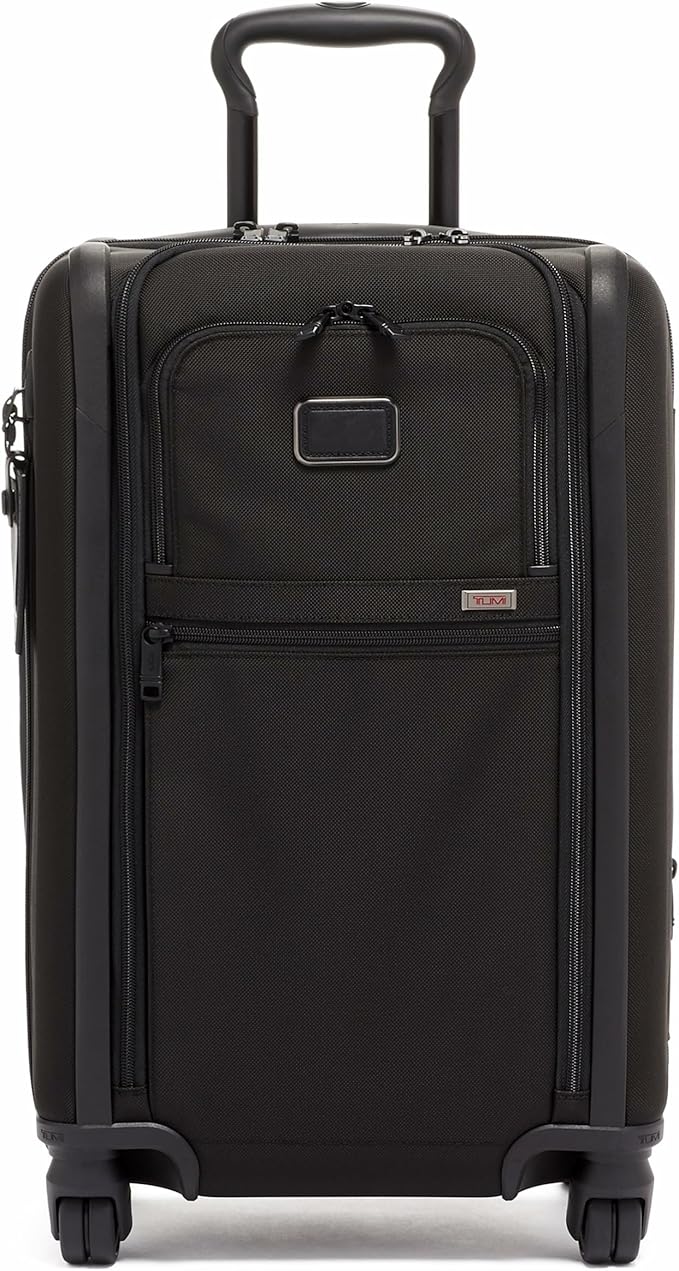 TUMI - Alpha International Expandable 4 Wheeled Carry-On - Rolling Carry On Suitcase for Domestic & International Travel - Black