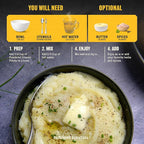 Nutrient Survival Potato Flakes, Powdered Vitamin Potato (4 Cans, 30 Servings per Can) for Mashed Potatoes, Soups, Emergency Food Supply & Camping Supplies, 38 Nutrients, Shelf Stable Up to 25 Years