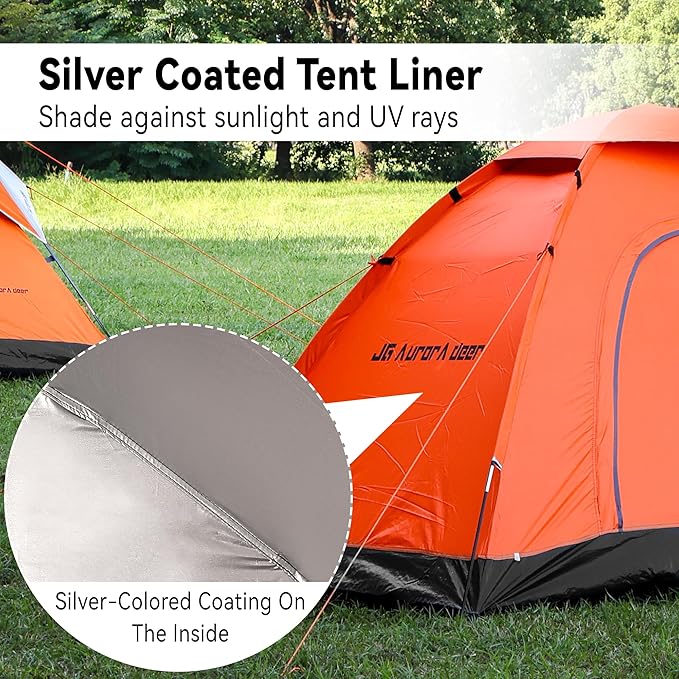 Camping Tent 2 Person Tents for Camping Windproof Tents for Camping Hiking Backpacking Traveling 2 Person Tents for Camping Portable Tent with Carry Bag