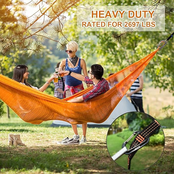 12KN Heavy Duty Carabiner Clips - Favofit 3.2'' Small Carbineers for Hiking Camping Hammocks Keys Keychains Dog Leashes - Ideal for Outdoor Enthusiasts