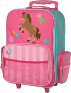 Stephen Joseph Kids Classic Rolling Luggage, Kids Luggage, Toddler Rolling Travel Carry On, Kids Suitcase with wheels,