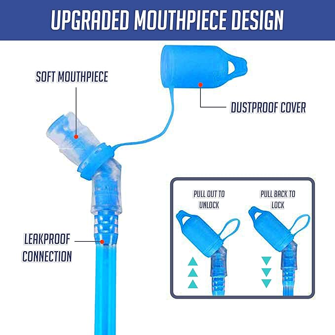 Sojourner Hydration Pack, Hydration Backpack - Water Backpack with 2l Hydration Bladder, Festival Essential - Rave Hydration Pack Hydropack Hydro for Hiking, Running, Biking, Festival Gear