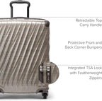 TUMI - 19 Degree Lite 4 Wheel Luggage - Lightweight and Highly Durable, Modern Contour, Hard Shell Men's and Women's Suitcase - 21.75" International Carry-On, Titanium Grey