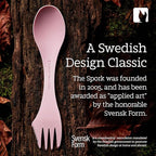 Light My Fire Spork Original 2-Pack 3-in-1 Camping Spoon Fork Knife Combo Reusable Travel & Camping Utensils Lunch Spork Outdoor Backpacking Hiking Picnic Utensil BPA Free, HazyBlue/DustyPink