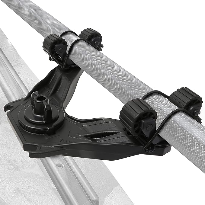 Kayak Paddle Holder, Kayak Accessories for Fishing, Dual Head Kayak Track Mount Accessories, Offset Paddle Holder for Kayaking, Kayak Rail Accessories