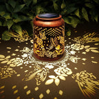 Hyrion Butterfly Solar Lanterns Outdoor Waterproof Metal Hanging Lights, Garden Decor Gifts for Women, Mom, Grandma Solar Decorations for Yard, Patio, Backyard, Porch, Lawn, Walkway, Tabletop