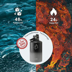 Insulated Water Bottle with Straw Lid, Modern Double Vacuum Stainless Steel Water Flask, Simple Half Gallon Water Jug, Metal Thermo Canteen Mug,87oz Sports Bottle